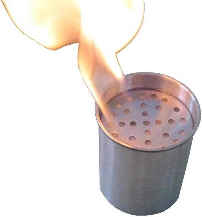 Tafelhaard Roestvrijstalen blik met keramische wol bio-ethanol brandcontainer 450 ml Tafelhaard