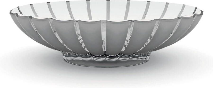 Tafelloper hemelgrijs luxe fruitschaal Grace 305 x 375 x 9 cm. Fruitschaal