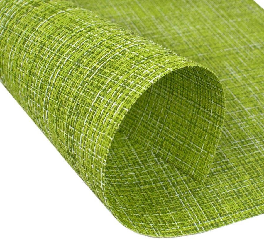 Tafelloper Wasbaar voor binnen- en buitengebruik Groen 40 x 140 cm