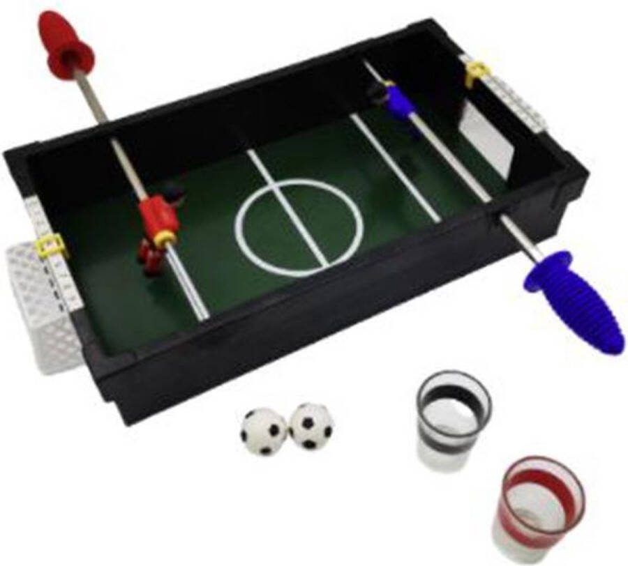 Tafelvoetbal drankspel shotjes