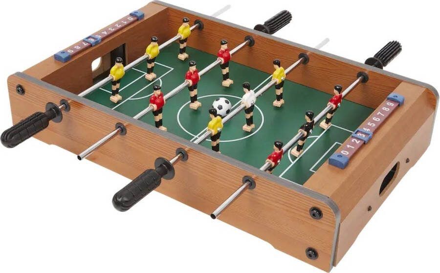 Tafelvoetbal spel 50 5 x 31 5 cm speelgoed Kinderspellen Behendigheidsspellen Voetballen Tafelvoetballen Tafelvoetbal spel klein voor kinderen en volwassenen