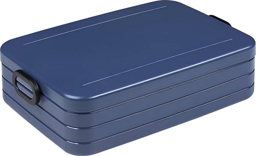 Take a Break Large Lunchbox 1500 ml inhoud broodtrommel met scheidingswand ideaal voor maaltijdvoorbereiding vaatwasmachinebestendig ABS wit