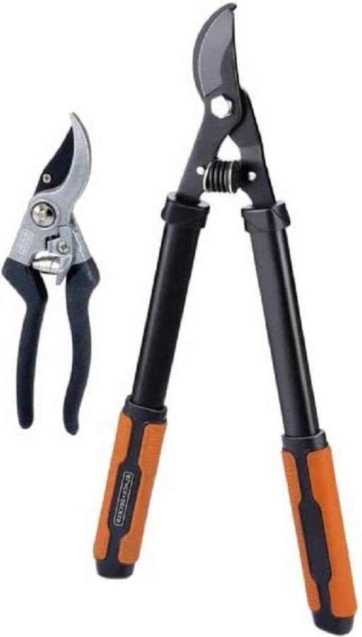 Takkenschaar telescopische langere takkenschaar snoeischaar 533 cm zwart-oranje. takkenschaar telescopische