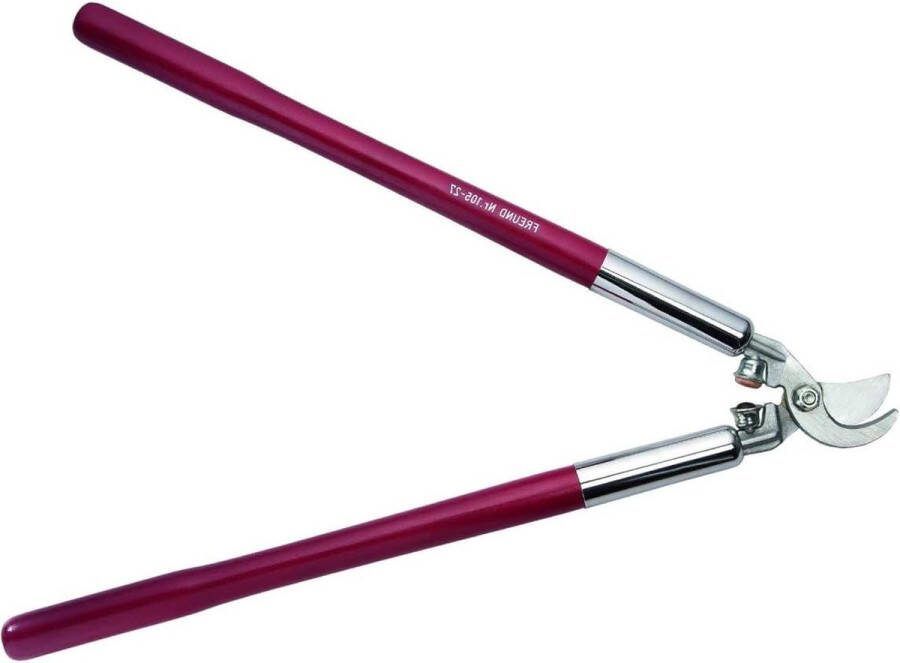 Takkenschaar telescopische Victoria 105-27 snoeischaar staal gesmeed houten handgrepen 54 cm lang met aanslagdemper lengte 66 cm 1020594 takkenschaar telescopische