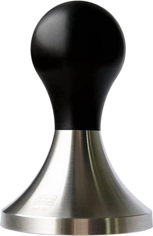 Tamper inox scherpe rand CNC nauwkeurig gemaakt roestvrij staal professionele hamer zwart 41 mm