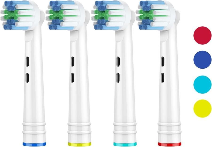 Tandenborstel-Opzetborstels-Opzetborstels Voor Tandenborstel-Elektrische Tandenborstel-4-pack vervangende opzetborstels voor elektrische tandenborstels-compatibel met Oral B elektrische tandenborstel-opzetborstels met zachte haren (4 stuks (pak van 1