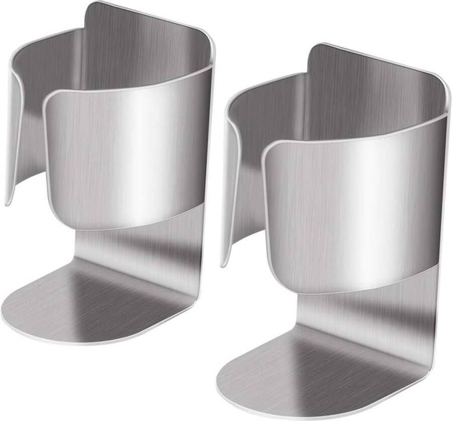 Tandenborstelhouder 2 Stuks Houder Elektrische Tandenborstel Zelfklevend Voor Oral B RVS Opzetborstelhouder Badkamer accessoires zonder boren toothbrush holder Wandgemonteerde Voor badkamer