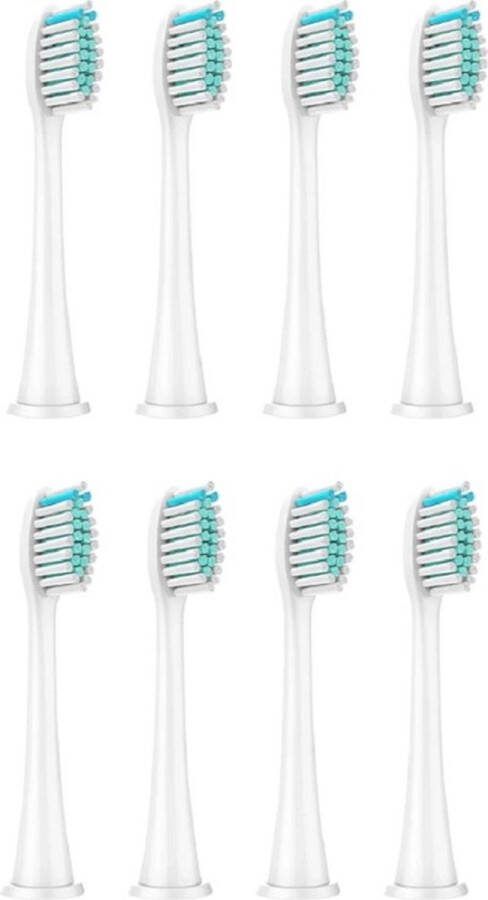 Tandenborstels Opzetborstels 8 stuks WIT Huismerk voor Philips Sonicare o.a: Flexcare 2 en 3 Serie etc