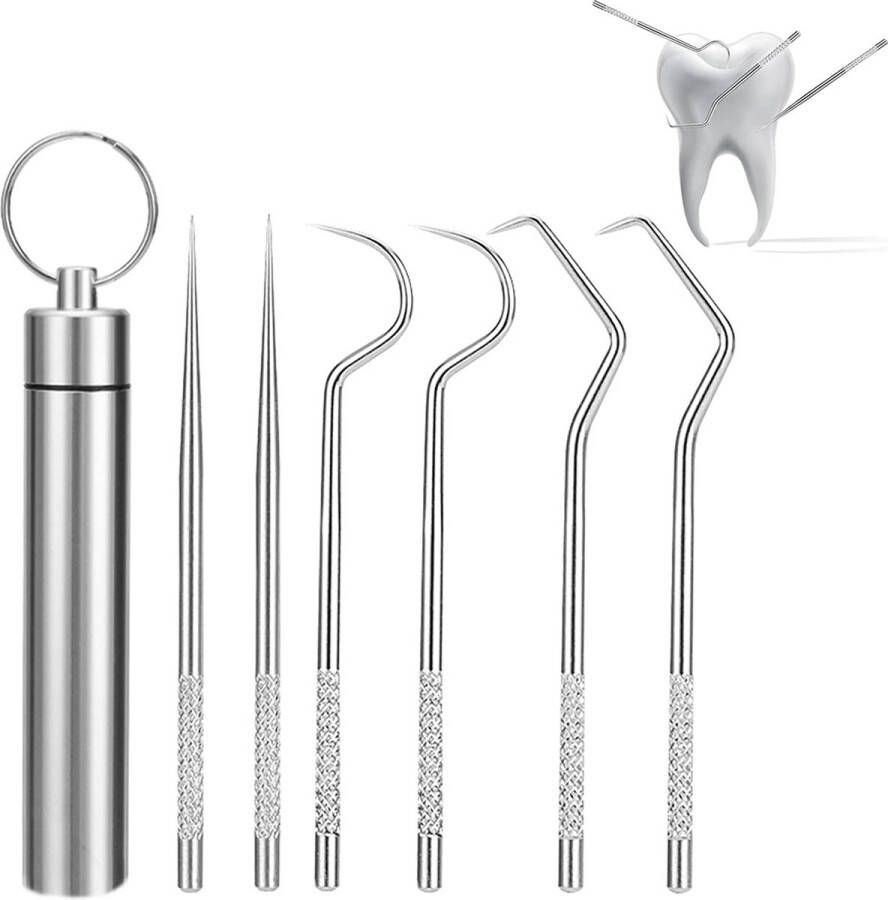 Tandsteenverwijderaar Tandenbleekkits \Tandenstokers -dental cleaning kit for tartar remover 6