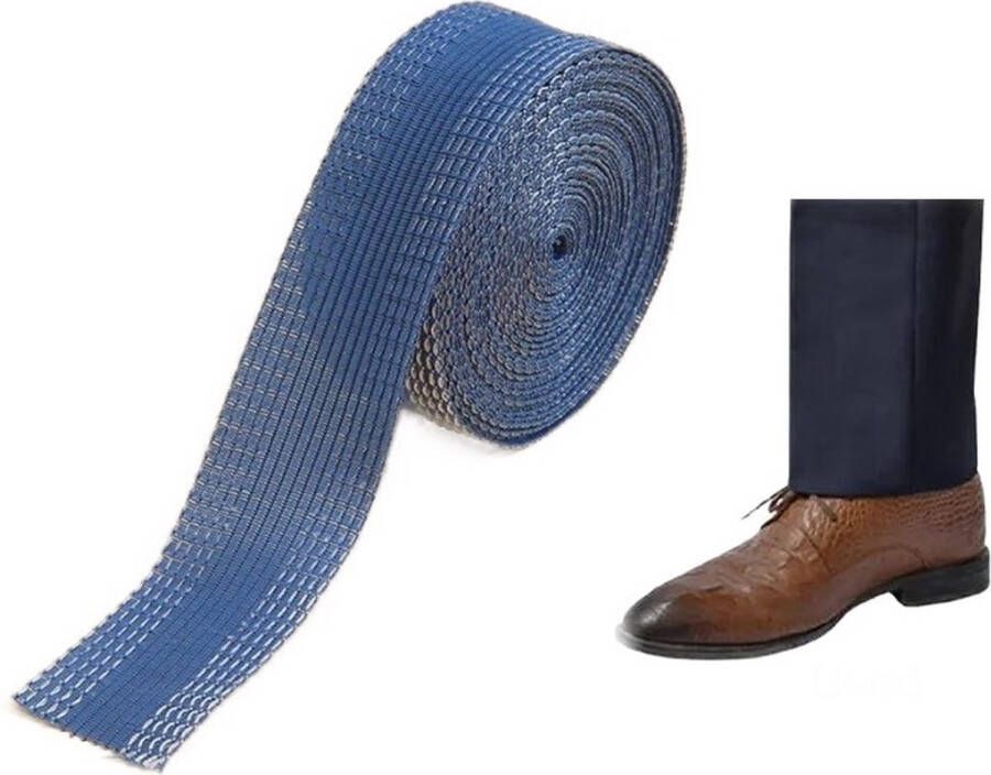 Tape voor broek inkorten Blauw 2.5 meter plak band plakband Vastmaken met strijkijzer zelf broeken korter maken