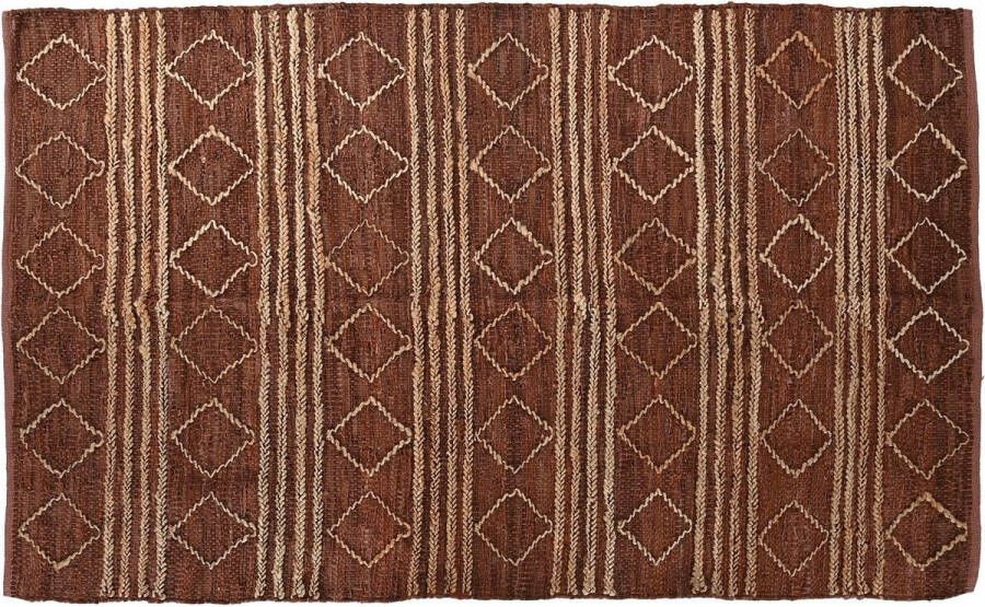 Tapijt Home ESPRIT Bruin Ruiten 160 x 230 x 1 cm