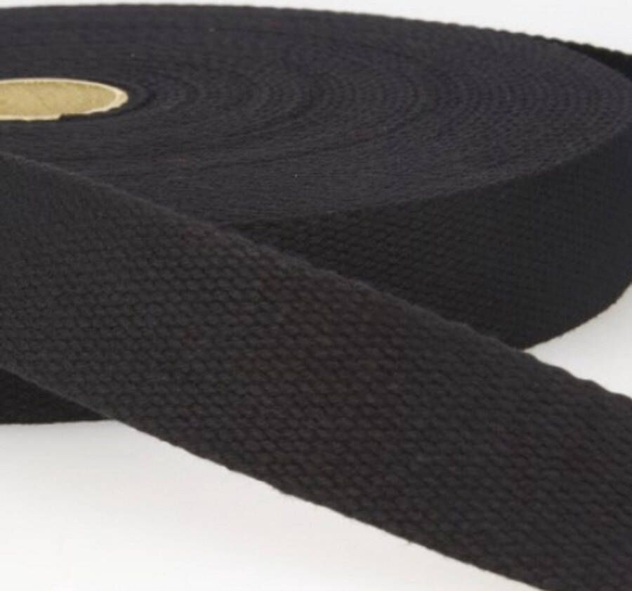 Tassenband zwart 1 meter 30mm breed stevige tassenband voor naaien