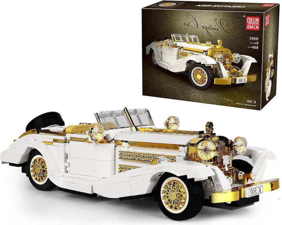 Technik Oldtimer bouwstenen retro auto modelbouwset hightech automodel voor kinderen