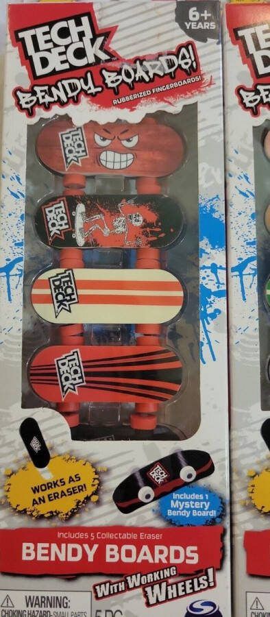 Teck Deck 5 Pack Bendy Boards- Mini skateboards Vinger skateboard