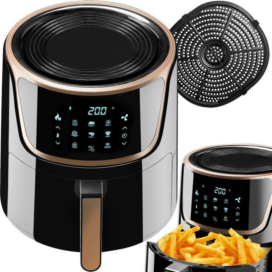 Tectake Airfryer Mika 8 5 l heteluchtfriteuse friteuse touchscreen 8 5 L 404214