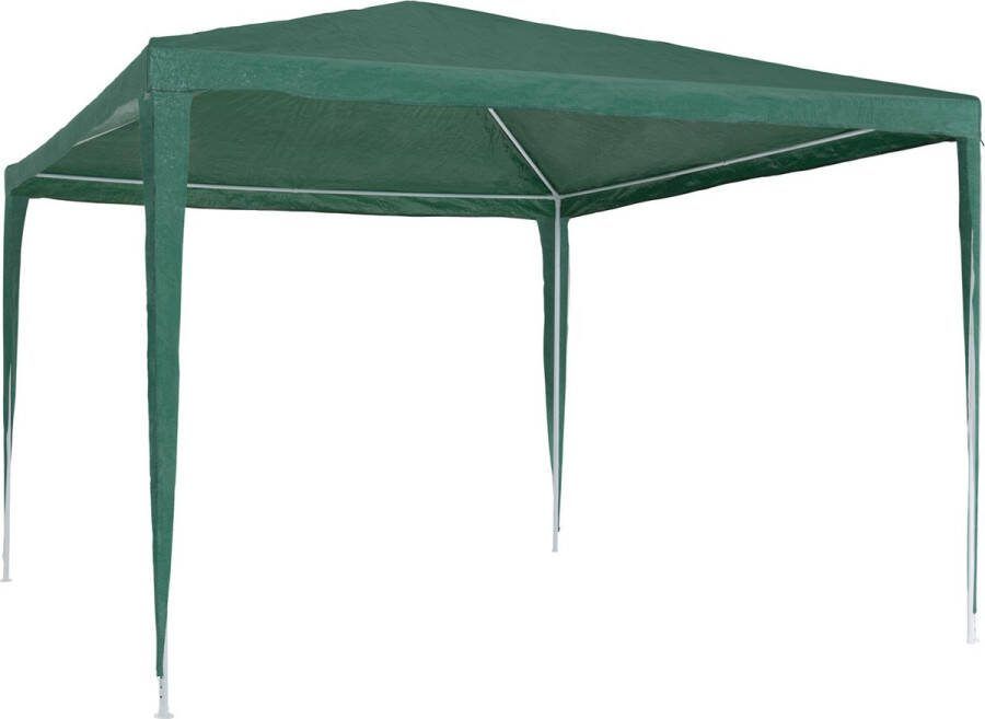 Tectake Tuinpaviljoen Partytent Overkapping 3x3m Incl. scheerlijnen en haringen groen