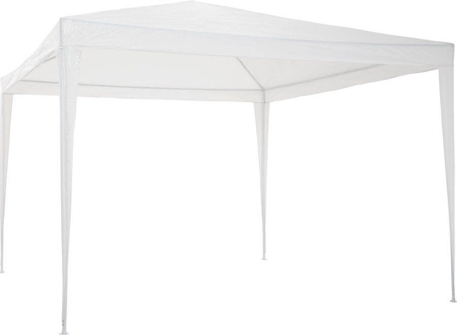 Tectake Tuinpaviljoen Feesttent Partytent 3x3m Incl. scheerlijnen en haringen wit