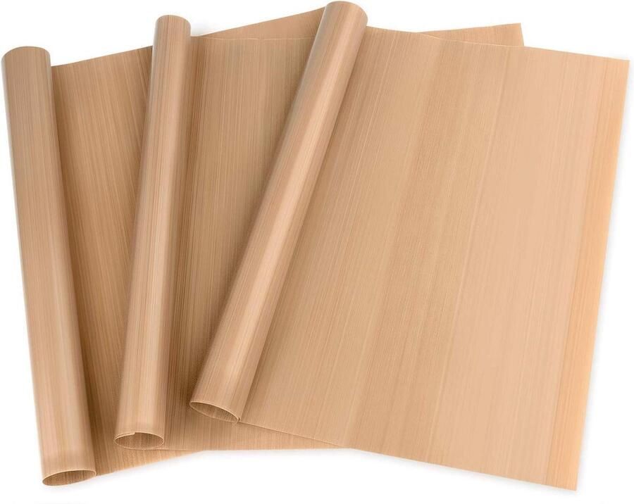 Teflon vel voor Transferpers set van 3 50cm x 40cm warmteoverdrachtspapier transferblad hittepers herbruikbaar