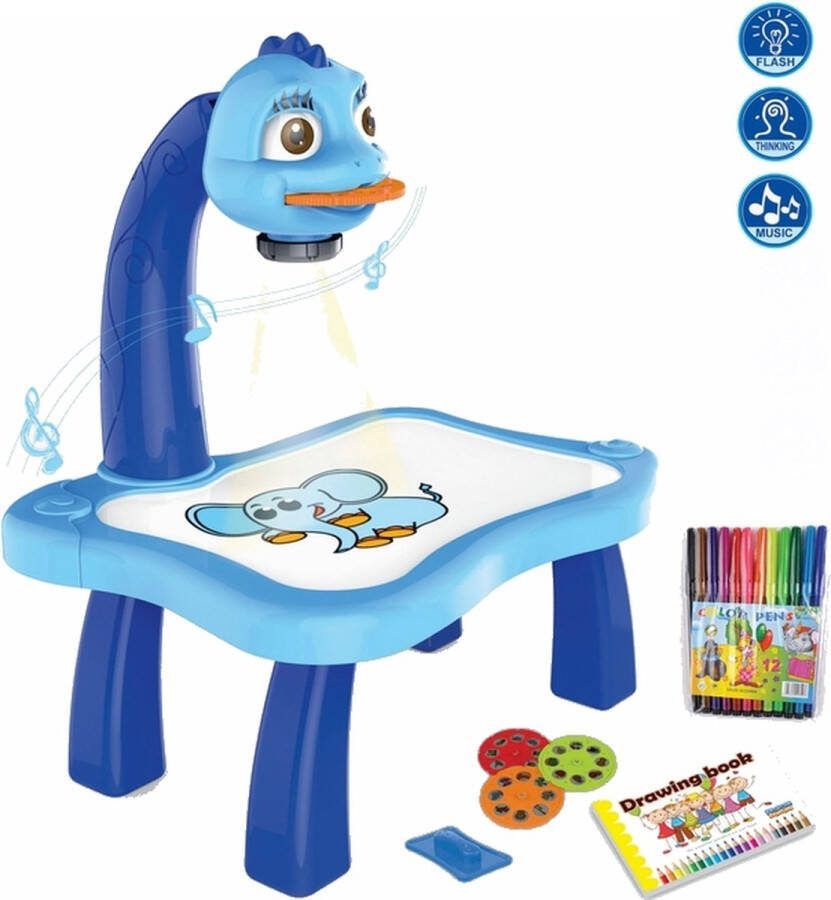 Tekentafel kinderen creative (blauw) tekentafel kinderen met projector