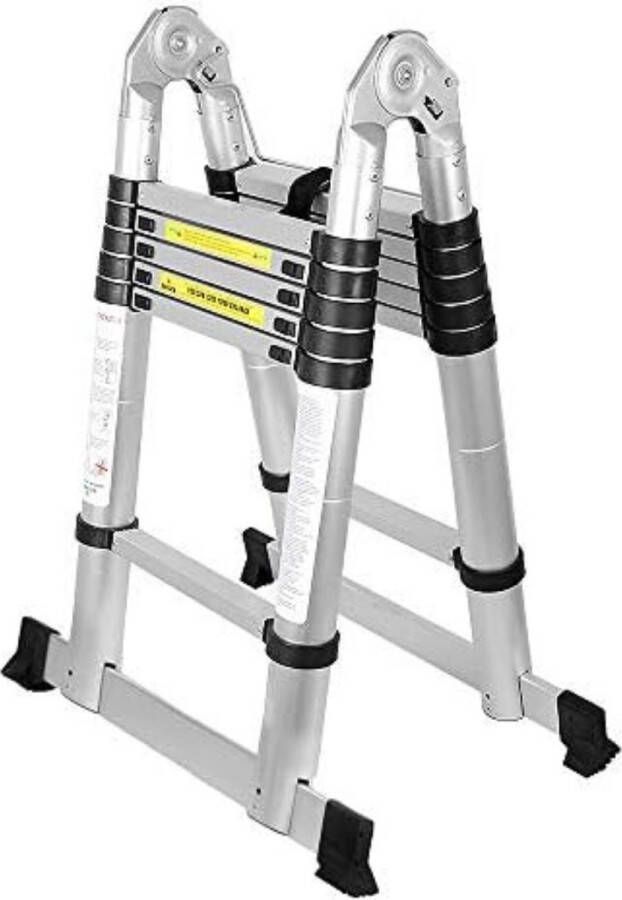 Telescoopladder Vouwladder Telescoopladder Aluminium Uitschuifladder