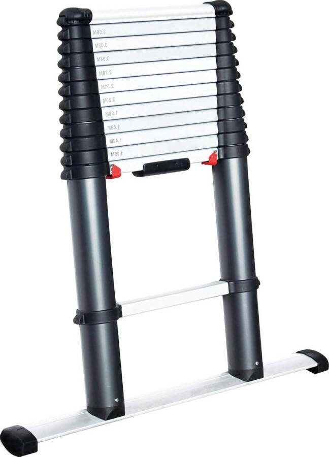 Telescopische ladder 100.000 aluminium ladder EVO-PROLEAN 086 – 38 m 13 sporten gebruik ladder Telescopische ladder