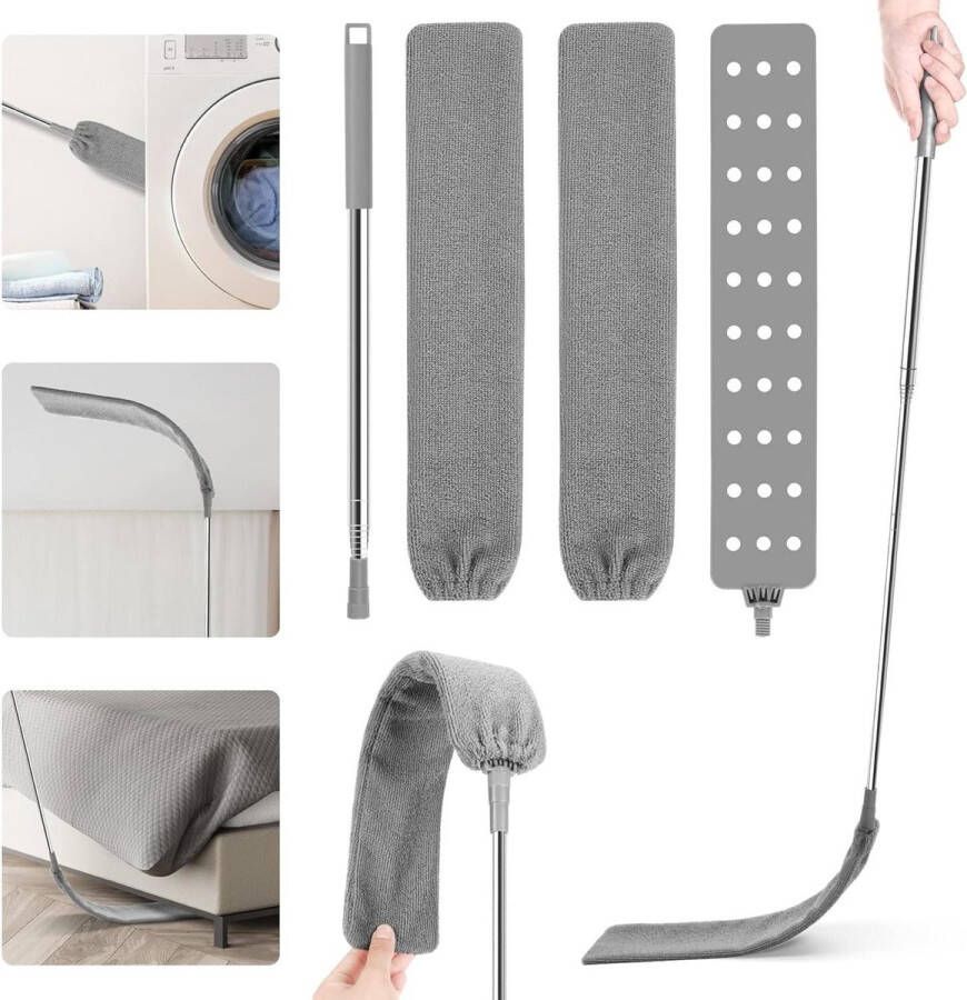 Telescopische Microfiber Plumeau Intrekbare Gap Stofreiniger Stofdicht Reinigend Artefact Slaapbank Meubels Vloer Stof Huishoudelijk Plumeau