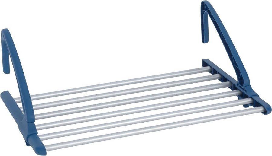 Telescopische wasdroger voor balkon stevige wasdroger voor binnen en buiten uitschuifbaar tussen 57-106 cm roestvrij aluminium mat zilver