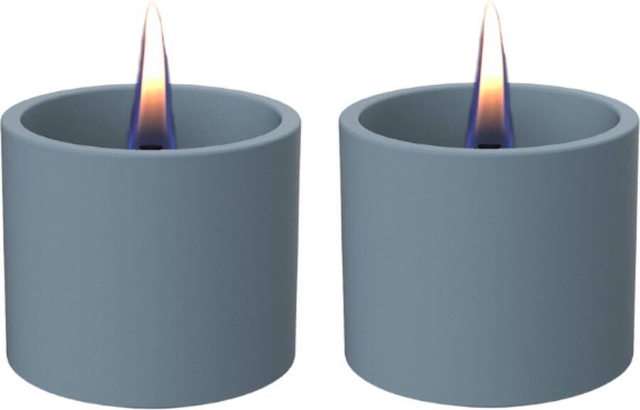 Tenderflame Breeze 8 lichtblauw 2-pack | Leuke gifset | Safe cosy green kaarsen