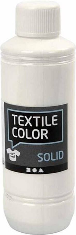 Textielverf Kledingverf Dekkend Wit 250ml 1 stuk