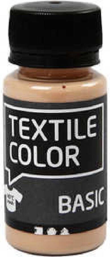 Textielverf Kledingverf Licht Beige Basic Textile Color Creotime 50 ml