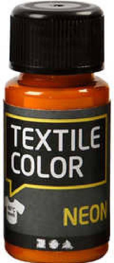 Textielverf Neon Oranje Creotime 50 ml