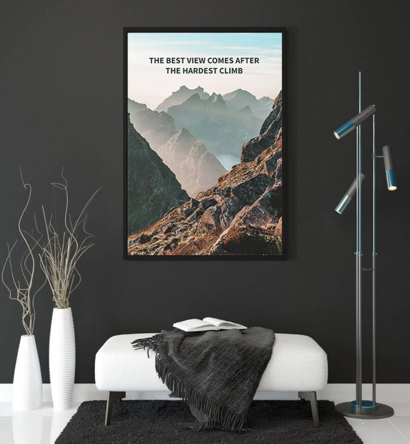 THE BEST VIEW QUOTE WANDDECORATIE POSTER 30X40cm