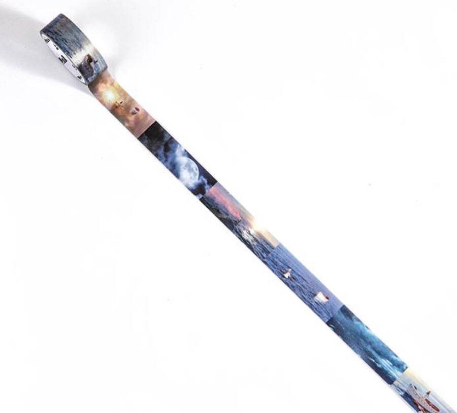 Merkloos Sans marque The Making of The Life of Pi Washi Tape | Films | Movies | Blauw Grijs Wit Zwart | Bullet Journal | Hollywood | Journalling | Journaling | Masking Tape | Schattige Leuke Film Washi Tapes | Favoriete Films Movies