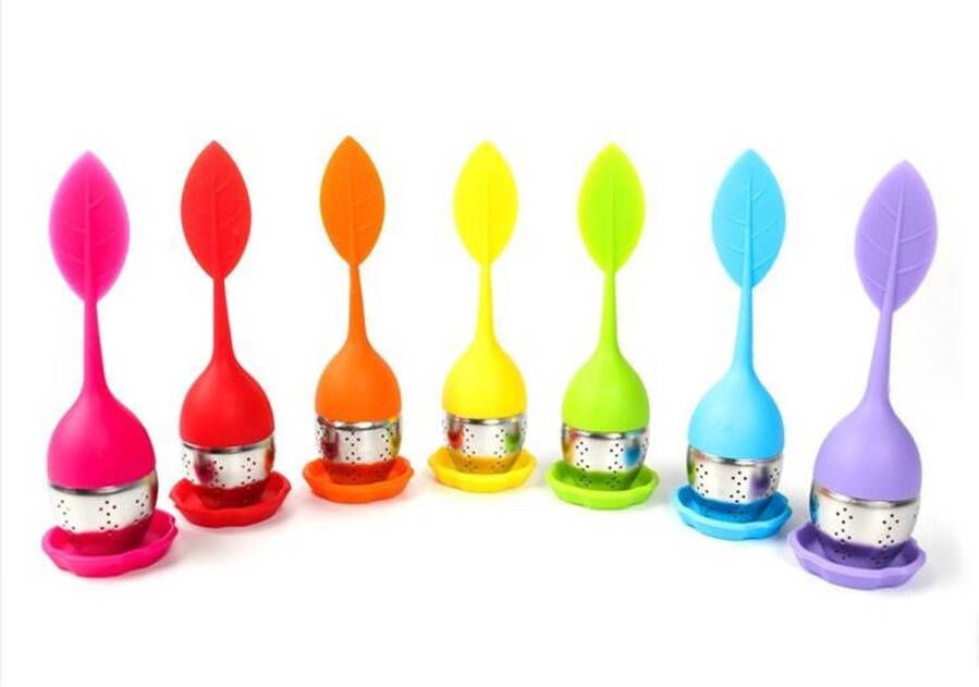 Thee ei BLAUW Thee zeef Thee filter Thee infuser| Thee dispenser Voor losse thee Theekruiden Thee bladeren