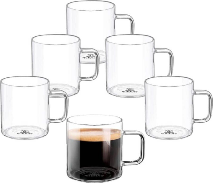 Thee glazen – set van theeglazen – premium kwaliteit – luxe glazen koffie thee