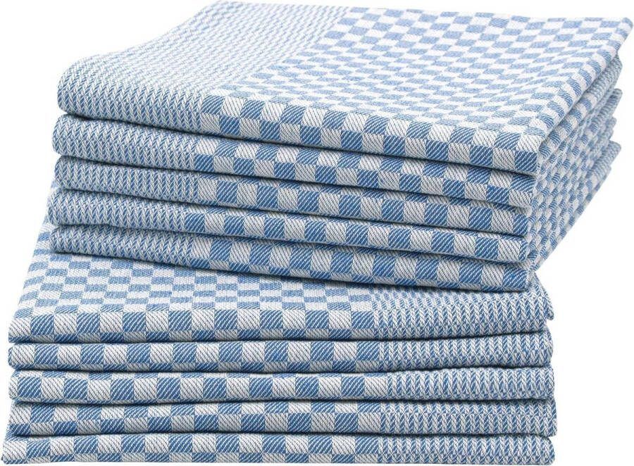 Theedoeken set van 10 54x100 cm 100% katoen Made in Germany