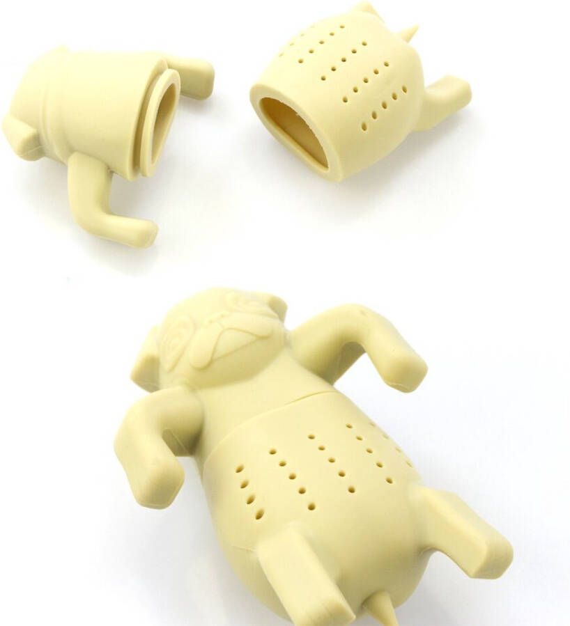 Theefilter Hond I Hond Theefilter Infuser I Theezeef I Thee-ei I Beige
