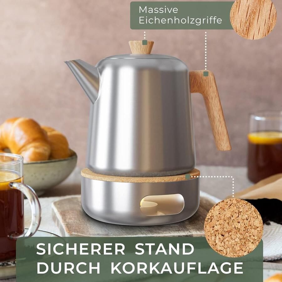 Theepot met stoofje (theepot met stoom)