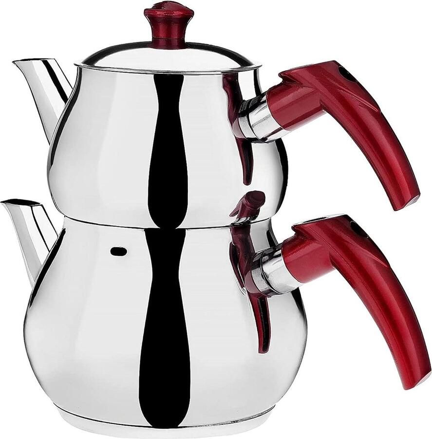 Theepot Set Turkse Theepot Set Mini Rood