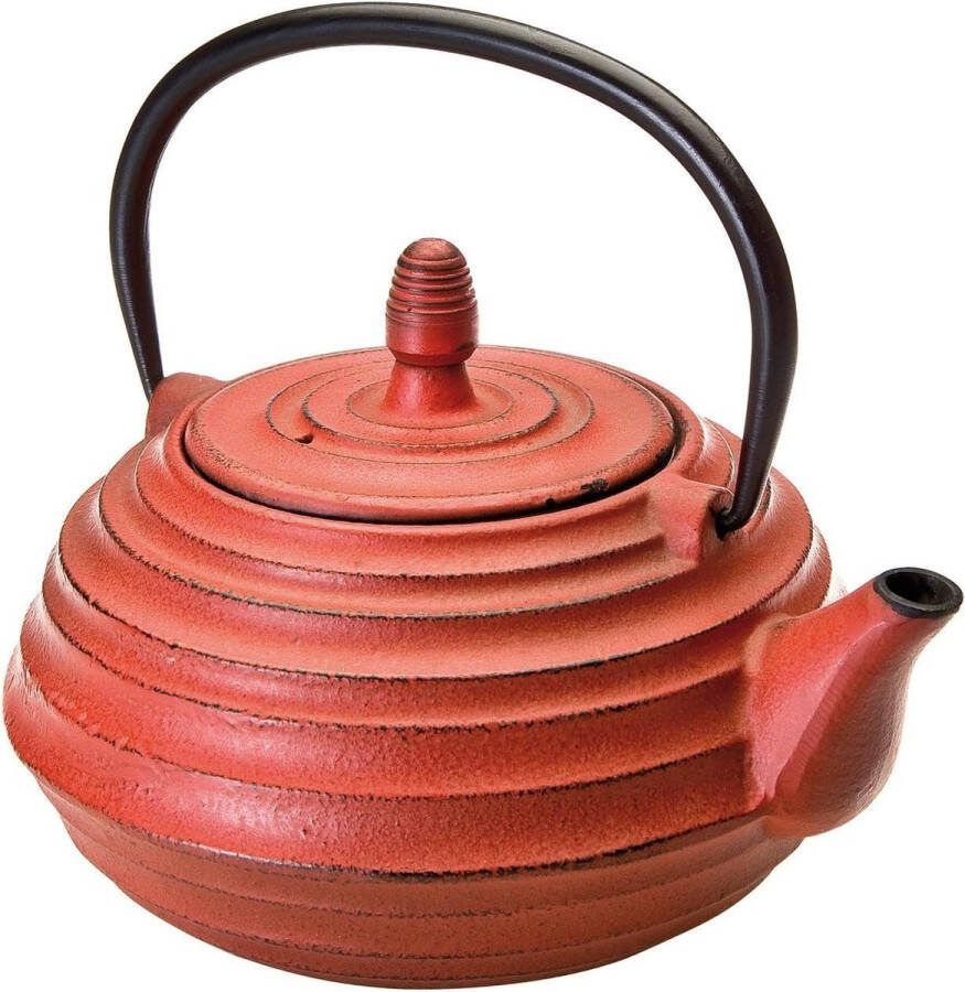 Theepot van gietijzer Ceylan 0 7 liter geëmailleerde binnenkant geschikt voor inductie