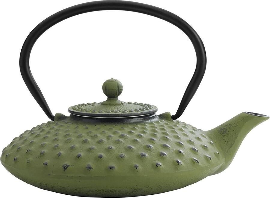 Theepot van Gietijzer Xilin 08L Groen Bredemeijer iron teapot