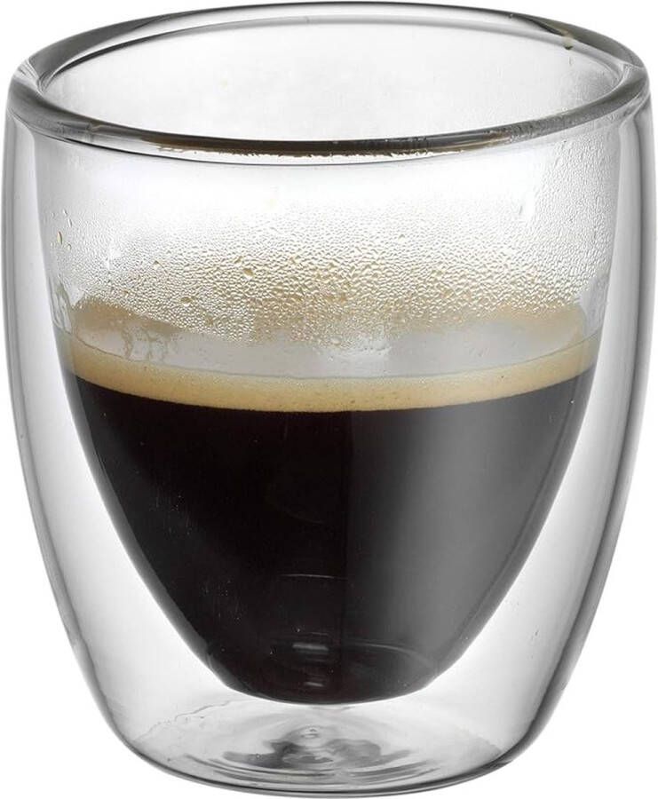 Thermoglazen van borosilicaatglas drinkglazen voor thee koffie cappuccino water sap ijsthee koffieglazen 6 80 Millilitres