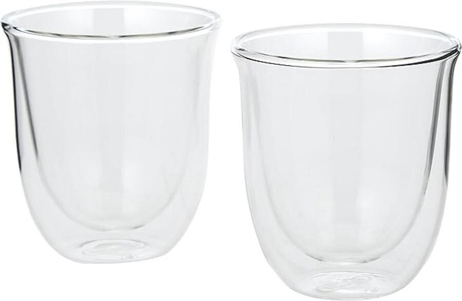 Thermoglazen van borosilicaatglas drinkglazen voor thee koffie cappuccino water sap ijsthee koffieglazen 270 Millilitres 2