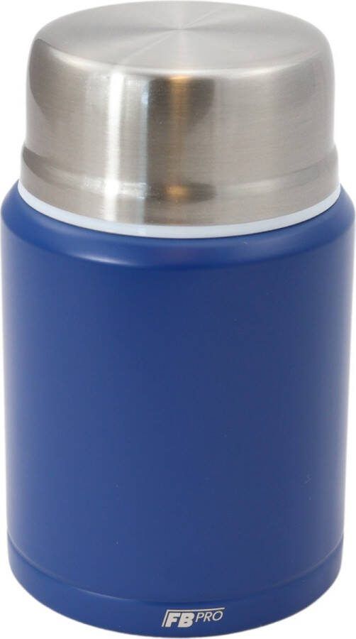 Thermos Voedselcontainer met Lepel Thermoskan Voedsel container voor soep noodles babyvoeding havermout ijs en meer! Soepbeker beker to go Thermosbeker voor het meenemen van eten Donker blauw 450ml
