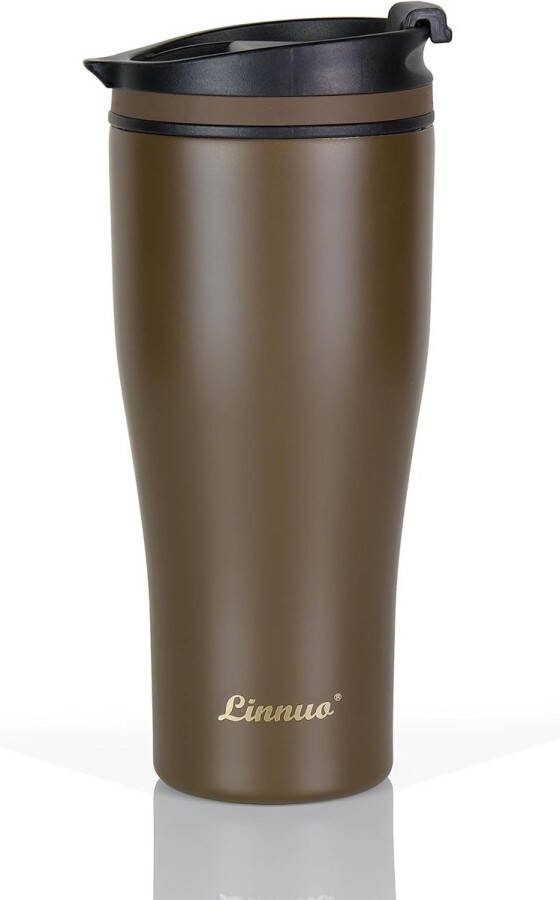 Thermosbeker koffiebeker to go 380 ml lekvrij perfect voor auto en onderweg isolatiebeker 6 uur warm ideaal voor koffie en thee reisbeker roestvrij staal
