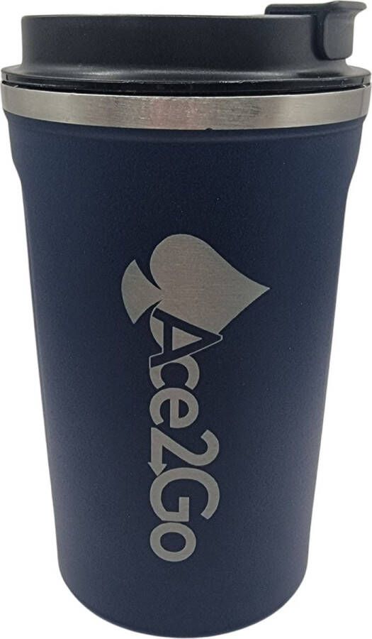 Thermosbeker met Display Smart Thermosbeker Digitale Thermosbeker Thermobeker met display Temperatuurweergave Blauw 510ML