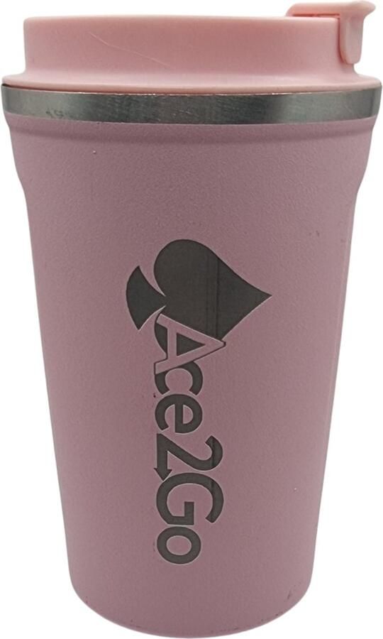 Thermosbeker met Display Smart Thermosbeker Digitale Thermosbeker Thermobeker met display Temperatuurweergave Roze 380 ML
