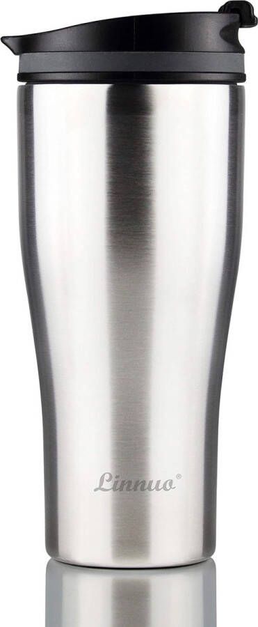 Thermosbeker roestvrij staal koffiebeker om mee te nemen 380 ml 100% lekvrij perfect voor auto en onderweg isolatiebeker 6 uur warm ideaal drinkbeker voor koffie en thee reismok met