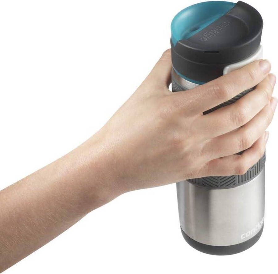 Thermosbeker roestvrijstalen isoleerfles lekvrij vaatwasserbestendig 5 uur heet 470 ml