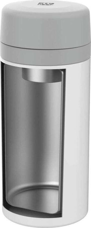 Thermosfles geïntegreerd zeefinzetstuk geïsoleerde fles voor thee en geïnfuseerd water dubbelwandige isolatie 420 ml hoogte: 17 2 cm wit 39500-511-0